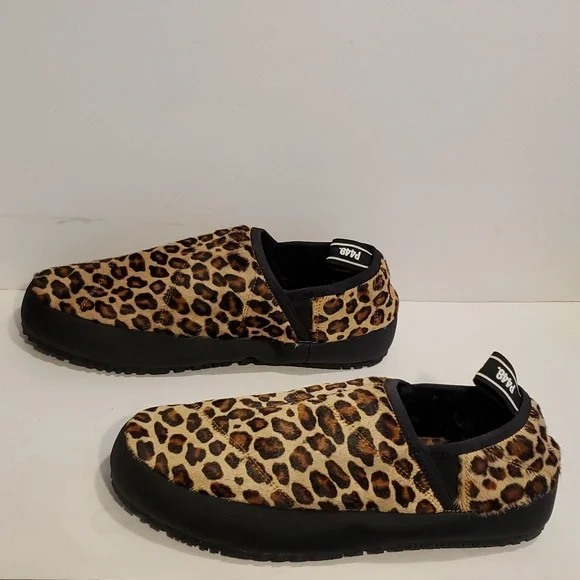 P448 Laby Slippers Cheetah Print Calfhair Size 9/10 NWOB - Picture 6 of 10